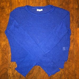 Cotton Candy Royal Blue Knit Sweater